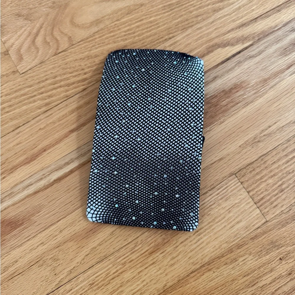 Black fishnet tights with gems